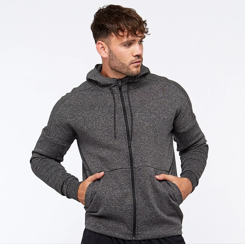 Men's adidas Id Stadium Fz Knit Gray Jacket CW0259 Hoodie